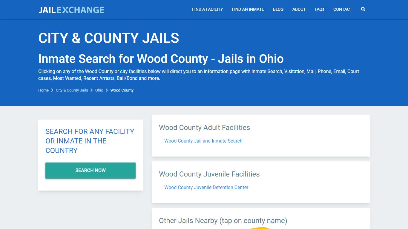 Wood County Justice Center Inmates - JAIL EXCHANGE