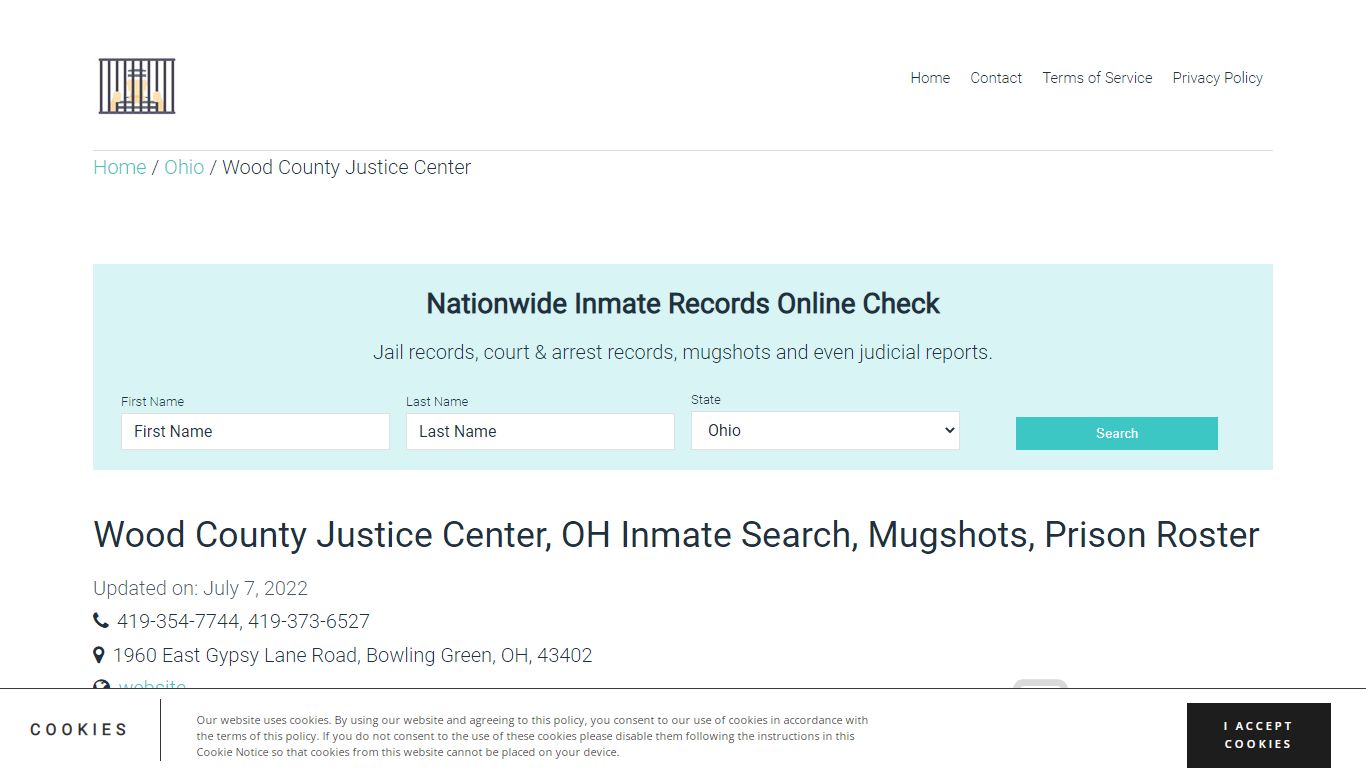 Wood County Justice Center, OH Inmate Search, Mugshots ...